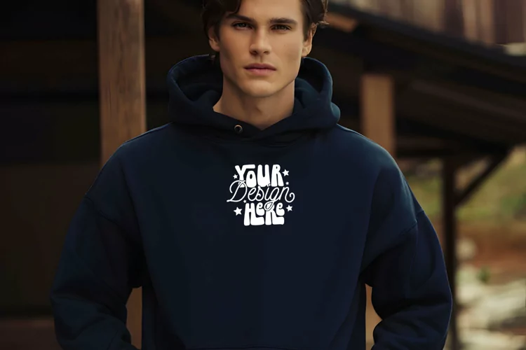 Gildan 18500 Hoodie Mockup, Mockup
