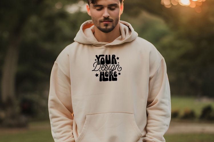 Gildan 18500 Hoodie Mockup, Mockup example image 1