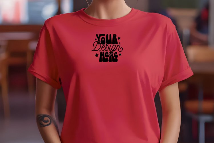 Forest Green Tshirt Mockup 5000, Mockup example image 1