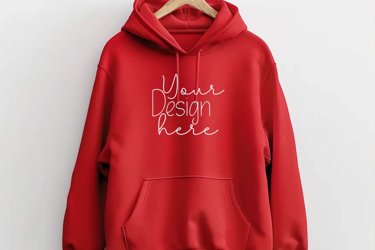 Gildan18500Hoodie. Purple Mockup