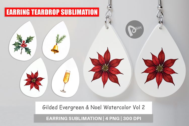 Gilded Evergreen Noel Earring