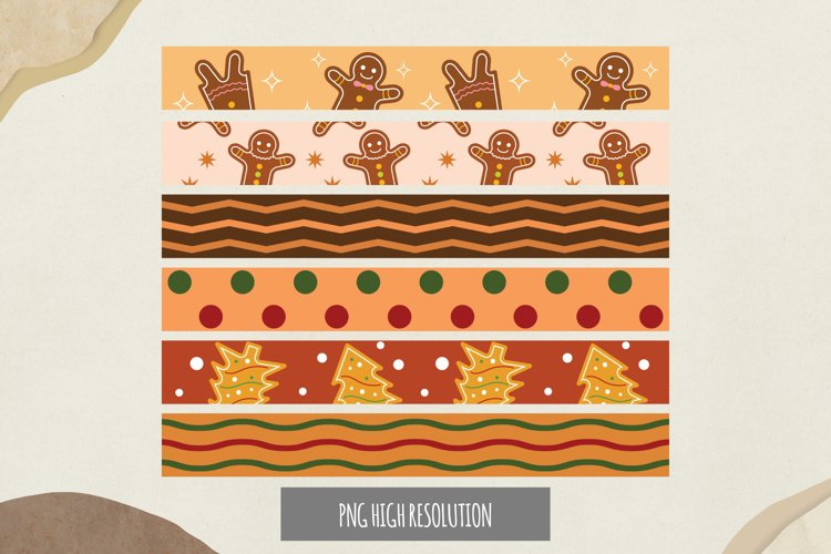 Ginger Bread Seamless Stripe example image 1