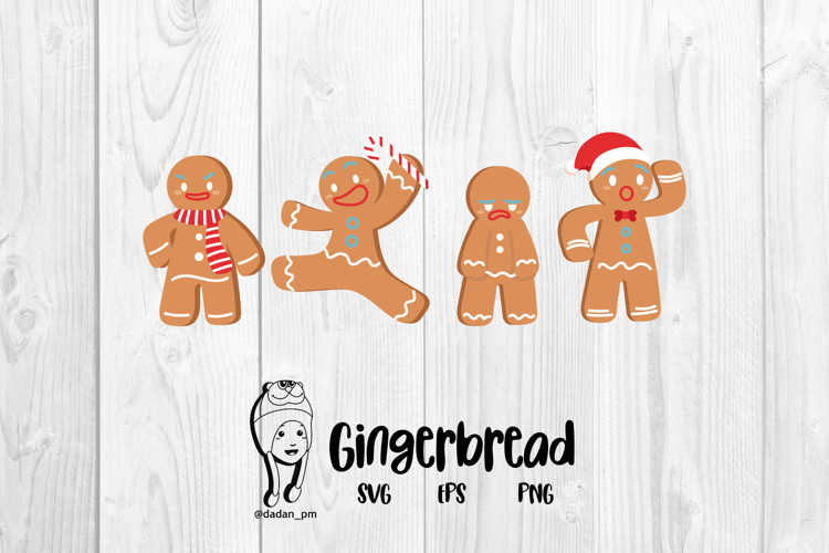 Gingerbread clipart svg