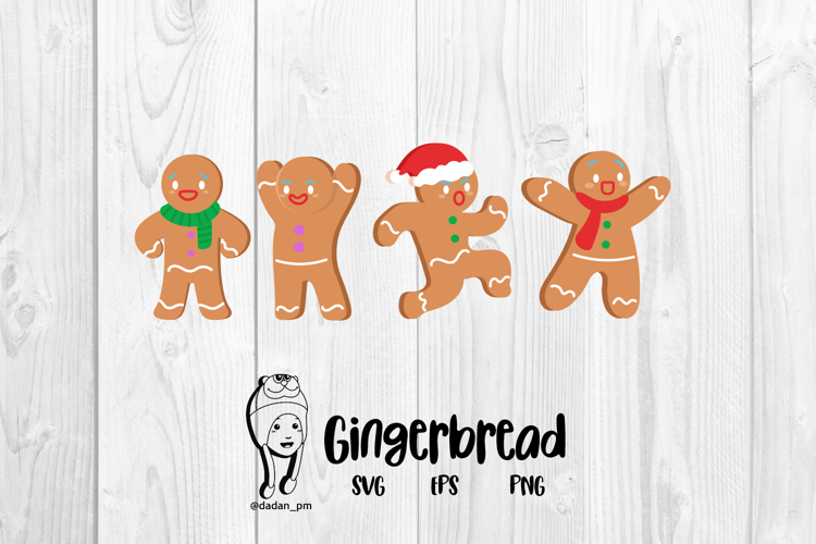 Gingerbread clipart svg