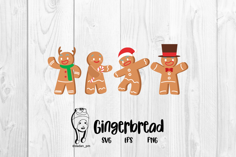 Gingerbread clipart svg