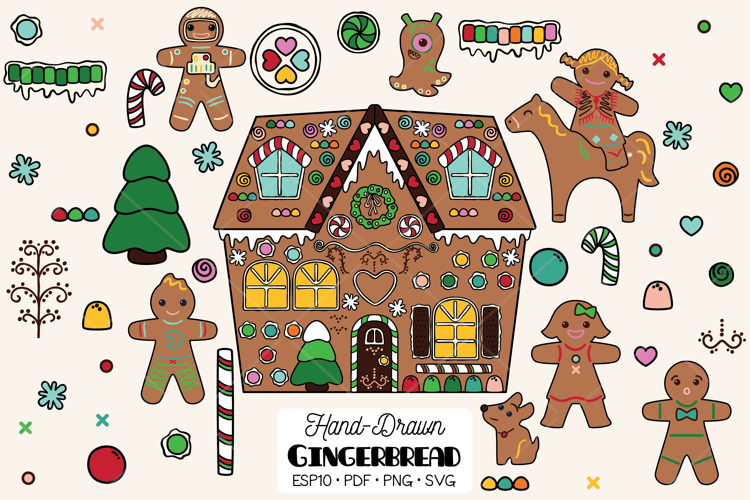Colored Gingerbread Cookies | Christmas Candy House