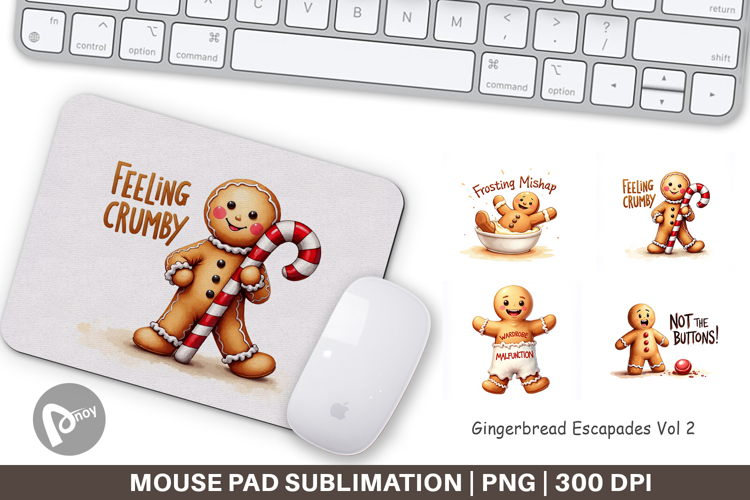 Gingerbread Escapades Mouse Pad