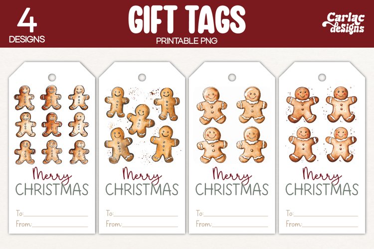 Christmas Gift Tags, Merry Christmas Printable Tags