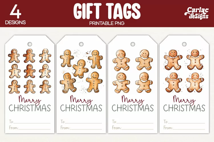Christmas Gift Tags, Merry Christmas Printable Tags