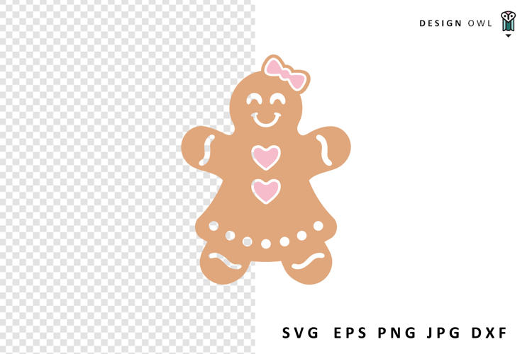 Gingerbread Girl SVG