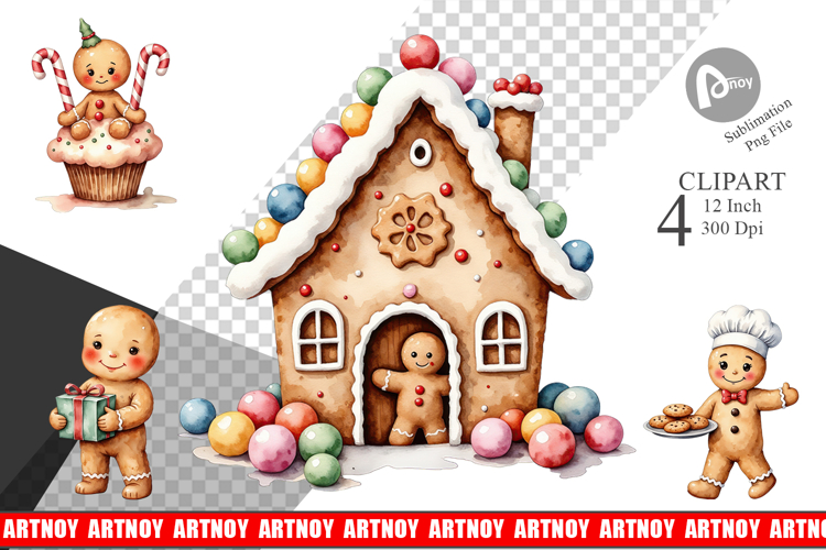 Gingerbread Joy Clipart