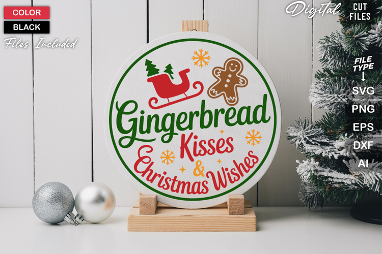 Round Christmas Ornament Svg Image 17