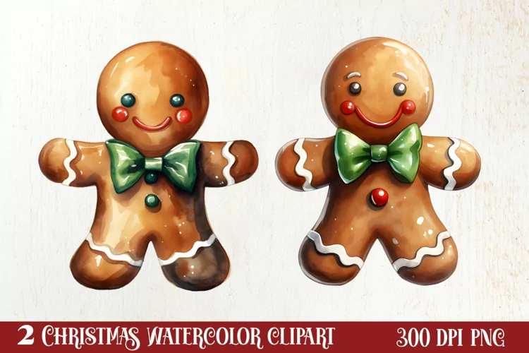Gingerbread Man Sublimation Clipart, Gingerbread Man Clipart