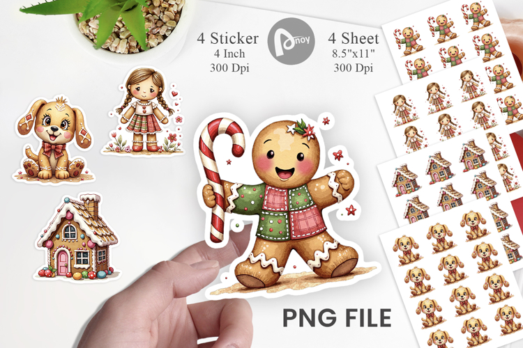 Gingerbread Christmas Clipart Image 5