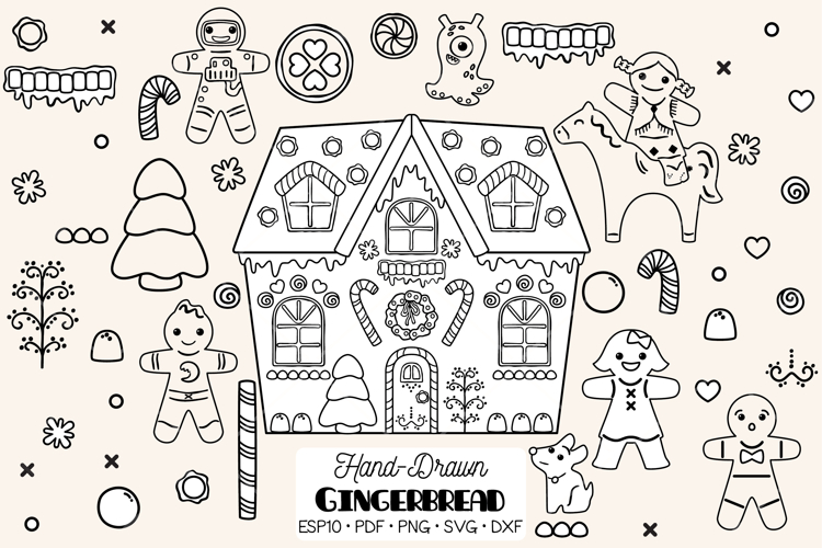 Gingerbread House Svg Image 21