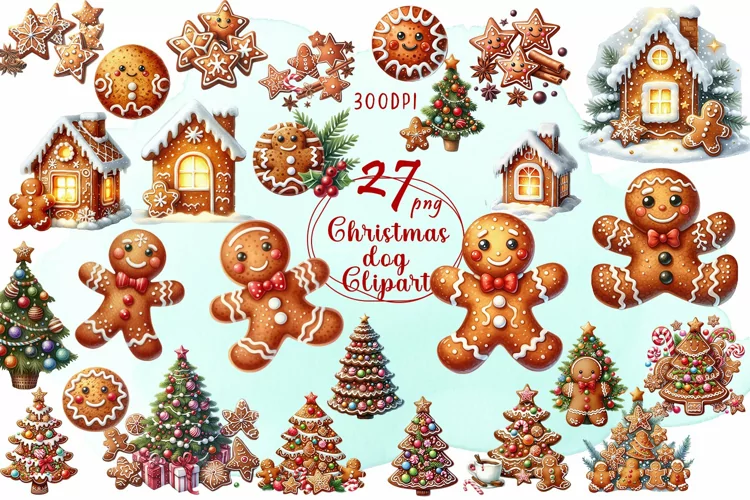 Gingerbread Man Sublimation Clipart