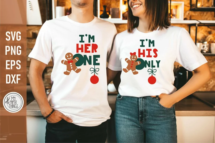 Christmas Couple Shirts SVG | Funny Gingerbread svg