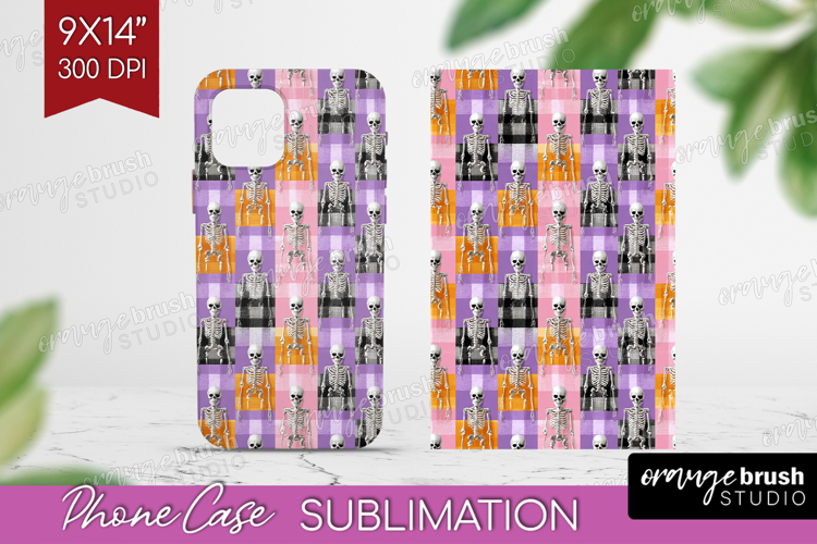 Gingram Halloween Phone Case PNG - Spooky Cute Case PNG