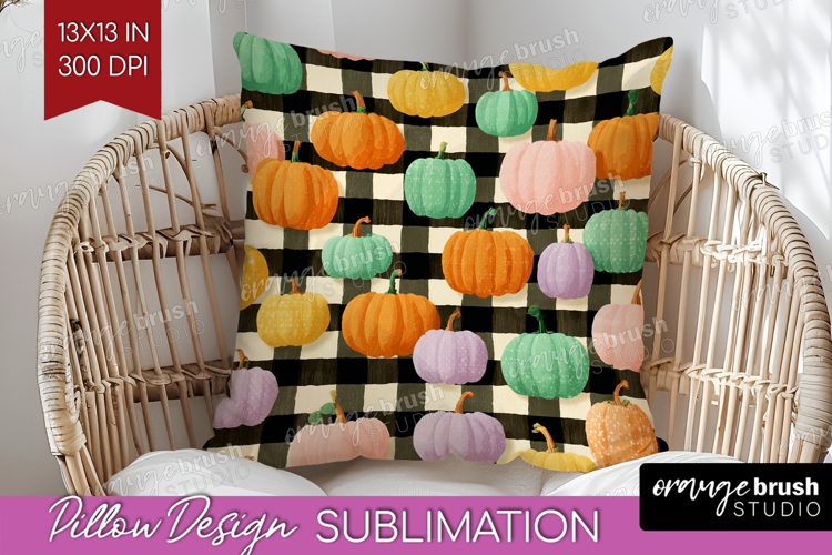 Gingram Halloween Pillow Sublimation - Spooky Cute Pillow