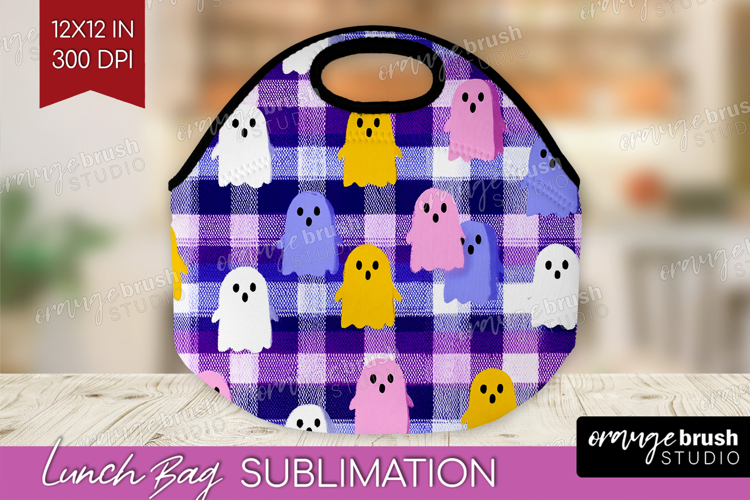 Gingram Halloween Lunch Bag - Spooky Cute Lunch Bug PNG