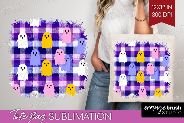 Gingram Halloween Tote Bag - Spooky Cute Tote Bag PNG
