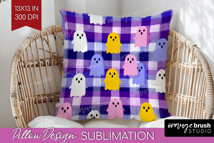 Gingram Halloween Pillow Sublimation - Spooky Cute Pillow