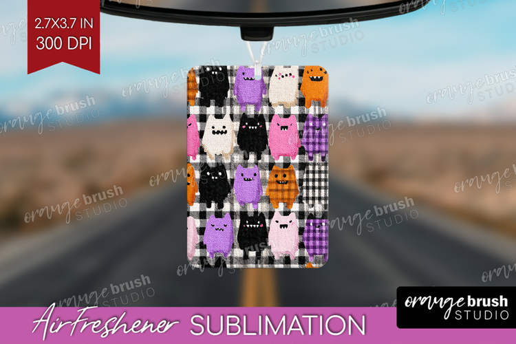Gingram Halloween Air Freshener PNG - Spooky Cute PNG
