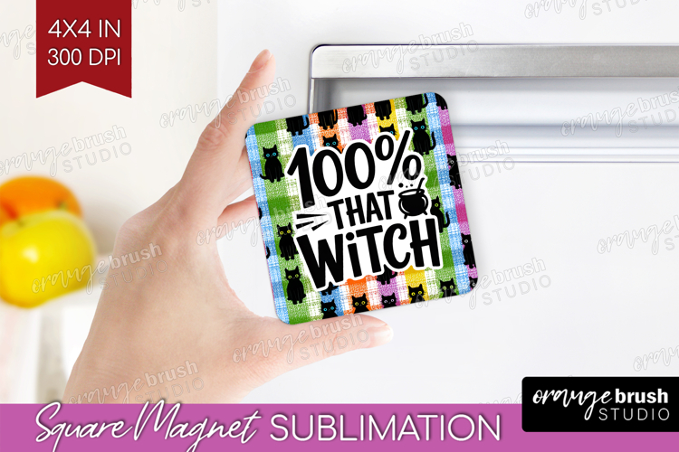 Sarcastic Quote Magnet Sublimation - Halloween Square Magnet