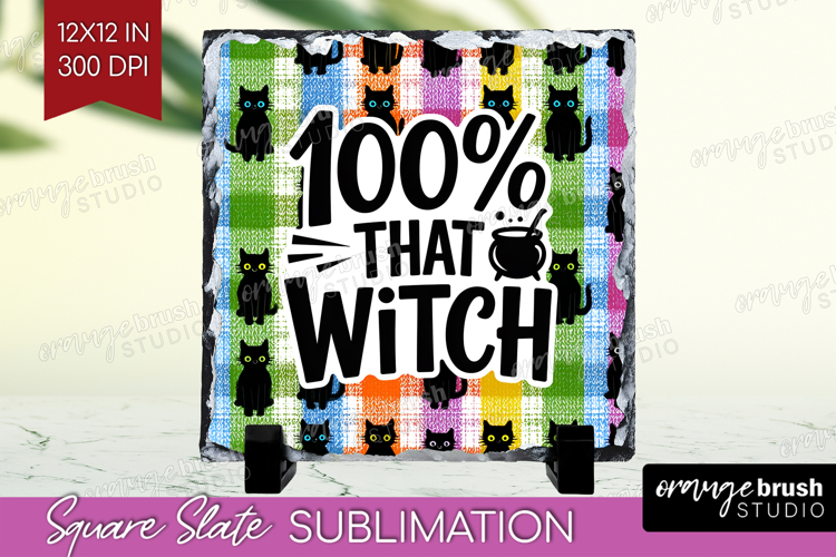 Sarcastic Quote Slate PNG - Halloween Square Slate