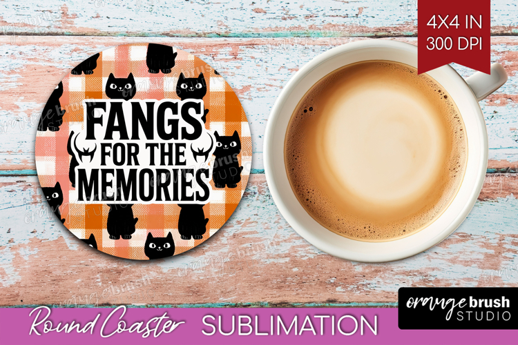 Sarcastic Quote Round Coaster - Halloween Coaster PNG