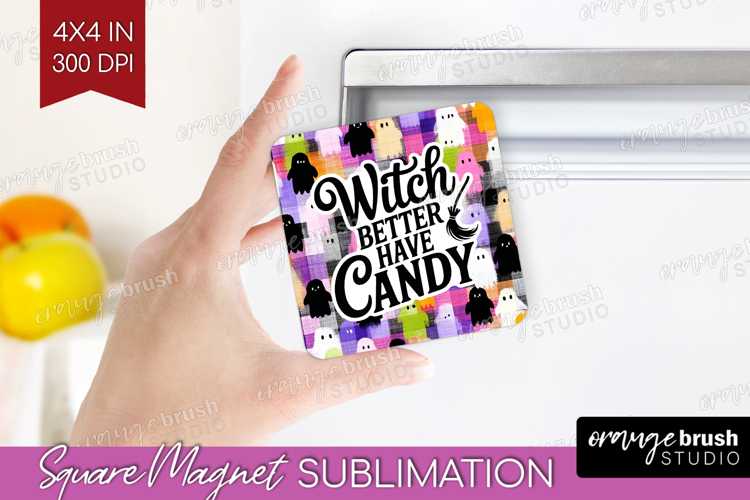 Sarcastic Quote Magnet Sublimation - Halloween Square Magnet