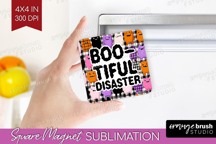 Sarcastic Quote Magnet Sublimation - Halloween Square Magnet