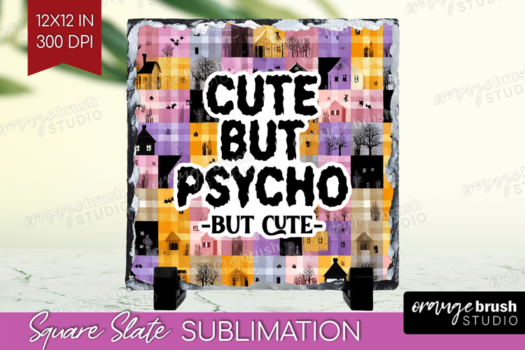Sarcastic Quote Slate PNG - Halloween Square Slate