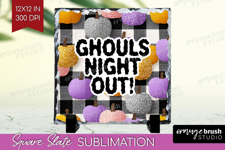 Sarcastic Quote Slate PNG - Halloween Square Slate