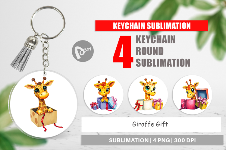 Keychain Giraffe Gift