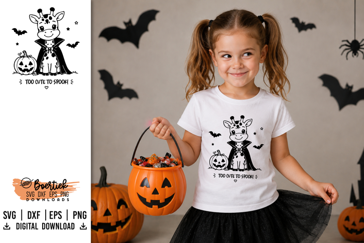 Halloween Giraffe SVG Spooky & Cute Halloween file