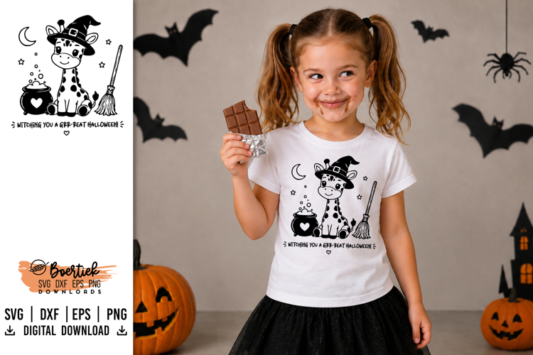 Halloween Giraffe SVG Spooky & Cute Halloween file