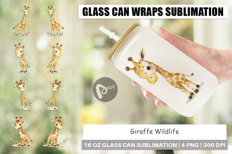 Glass Can Giraffe Wildlife