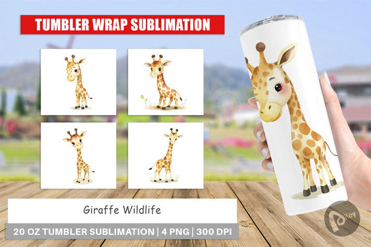 Tumbler Giraffe Wildlife example image 1