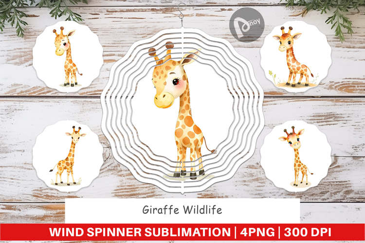 Wind Spinner Giraffe Wildlife