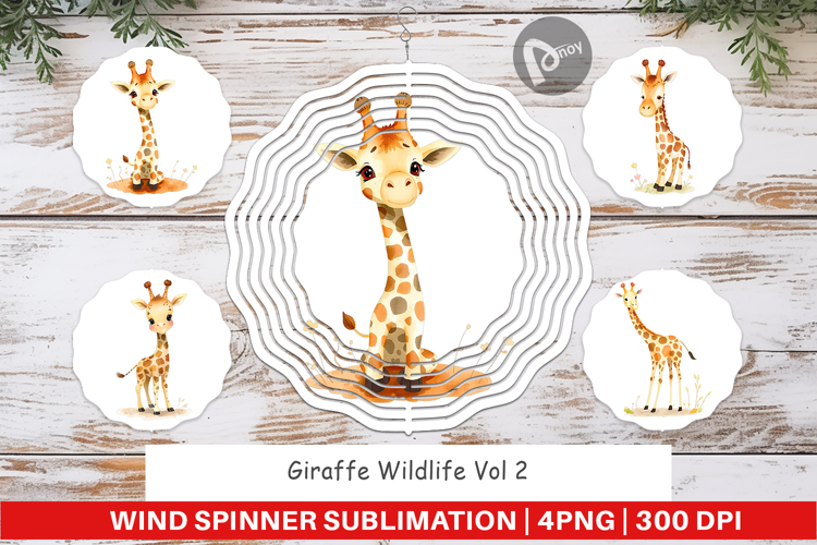 Wind Spinner Giraffe Wildlife