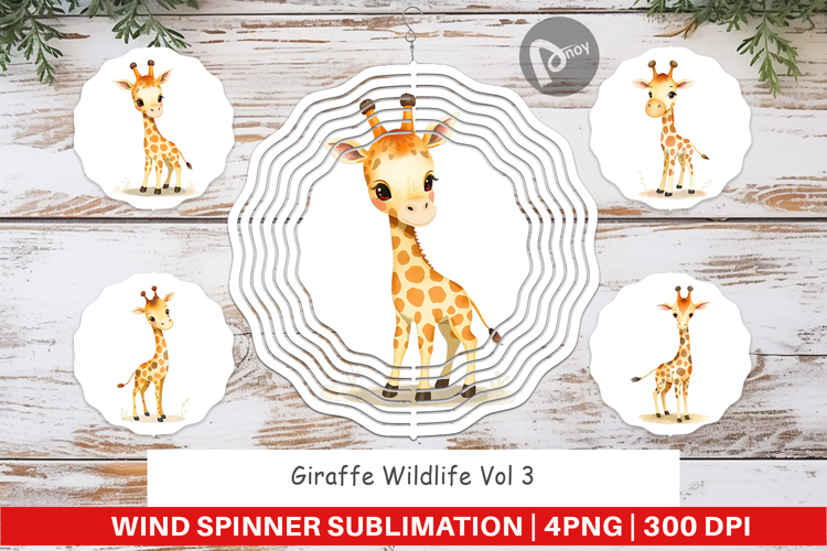 Wind Spinner Giraffe Wildlife