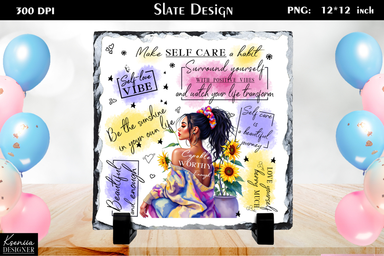 Positive Inspirational Quotes|Mental Health Slate Design