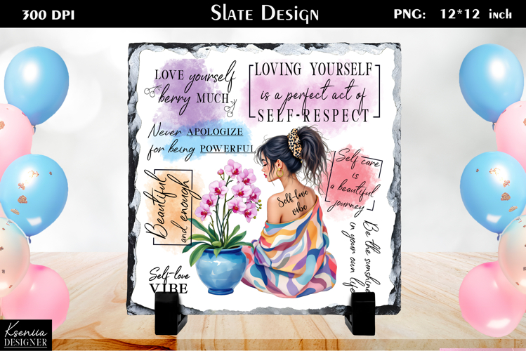 Positive Inspirational Quotes|Mental Health Slate Design