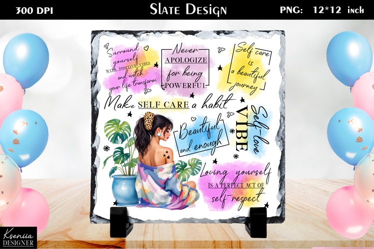 Positive Inspirational Quotes|Mental Health Slate Design