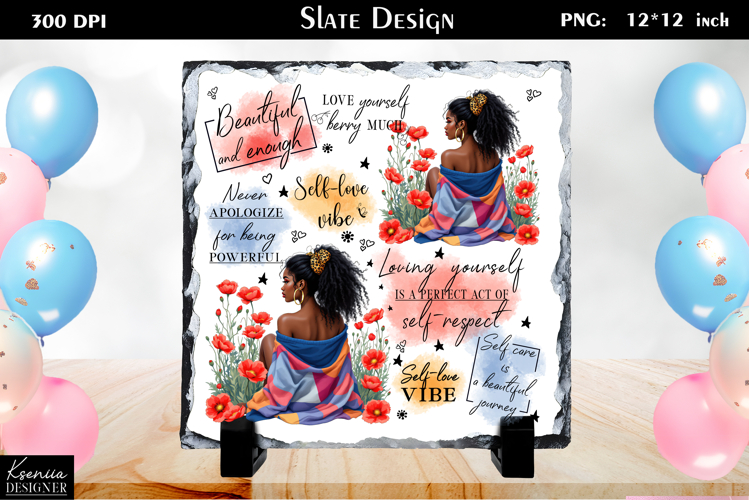 Positive Inspirational Quotes|Mental Health Slate Design