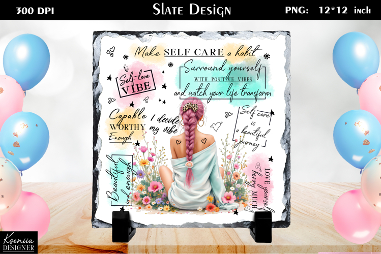 Positive Inspirational Quotes|Mental Health Slate Design