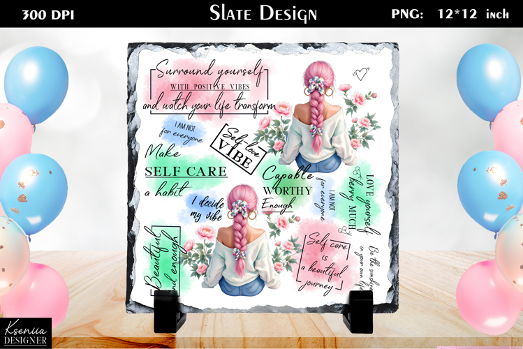Positive Inspirational Quotes|Mental Health Slate Design