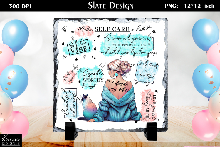 Positive Inspirational Quotes|Mental Health Slate Design