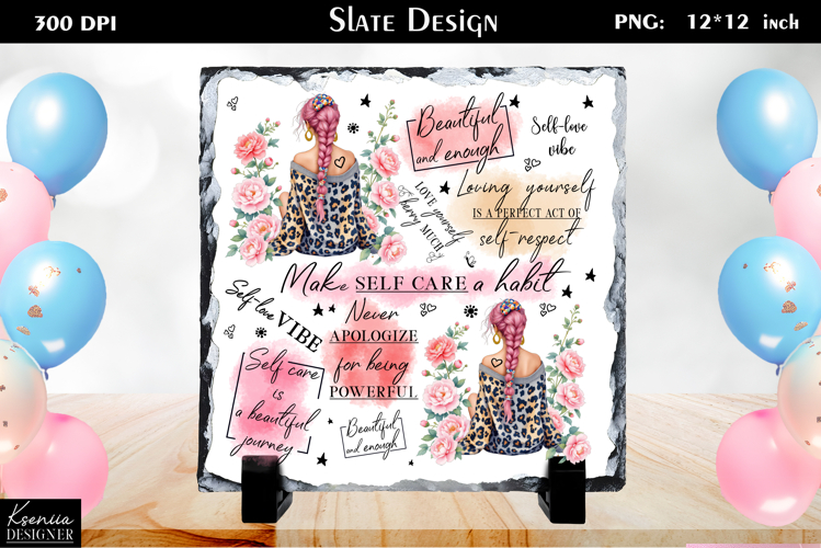 Positive Inspirational Quotes|Mental Health Slate Design